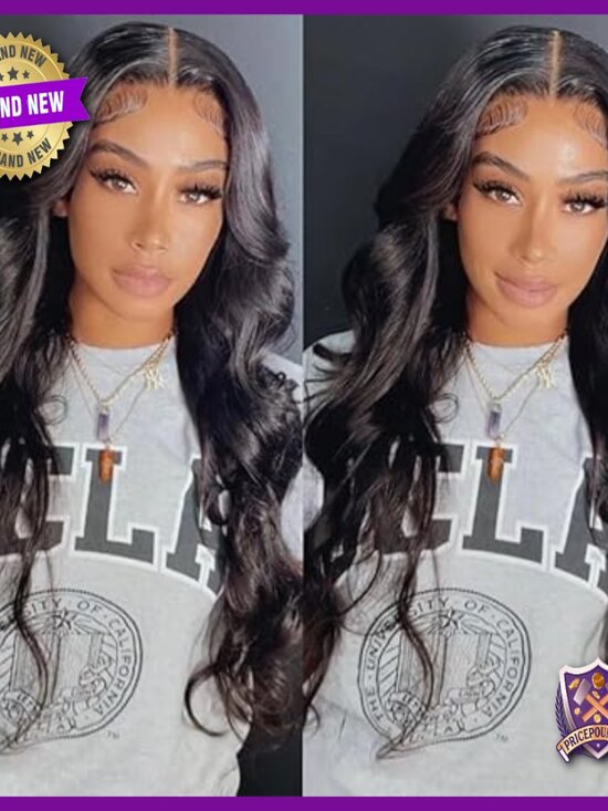 28 Inch Body Wave Human Hair Wig HD Lace Frontal Glueless main image 6